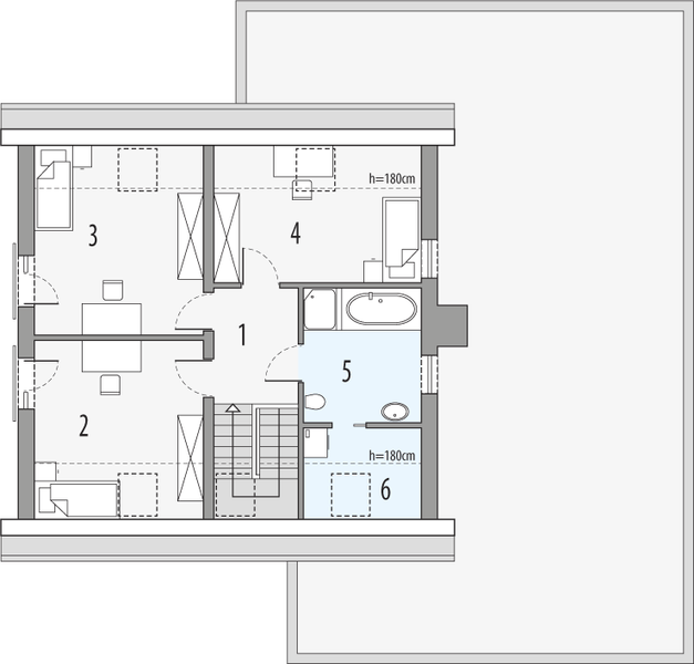 Poddasze projektu Melania