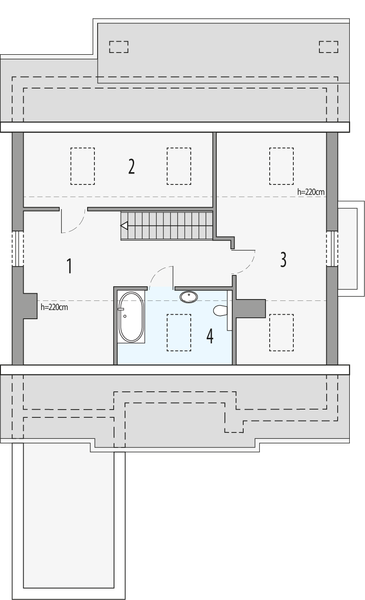 Poddasze projektu Małgosia 2e