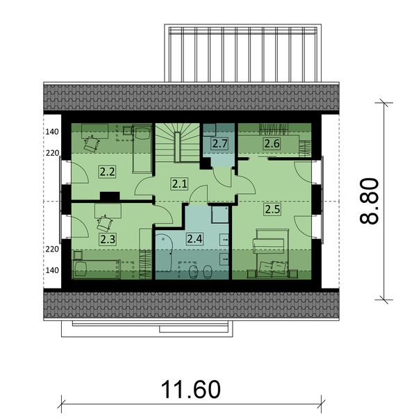 Poddasze projektu KA39