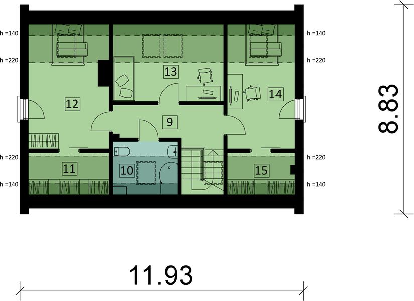 Poddasze projektu KA25 SZ