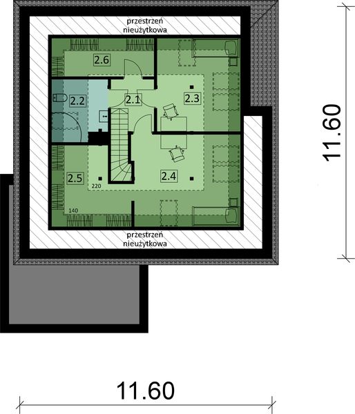 Poddasze projektu KA7 T