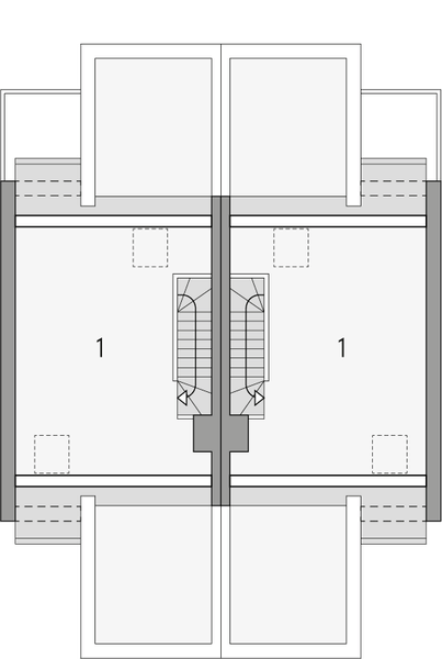 Poddasze projektu Fenix - bliźniak