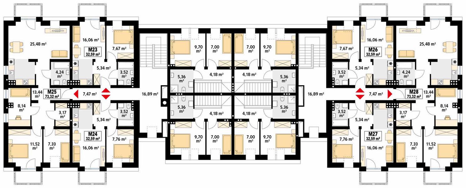 Piętro 2 projektu Przytulny