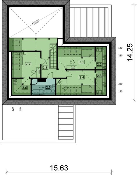 Poddasze projektu KA5 SZ