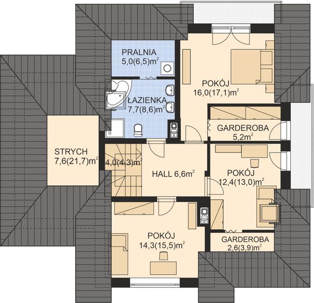 Poddasze projektu APS 010 NEW + P