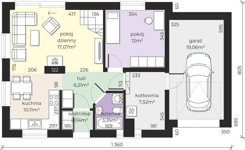 Parter projektu Dom przy Imbirowej 6 N