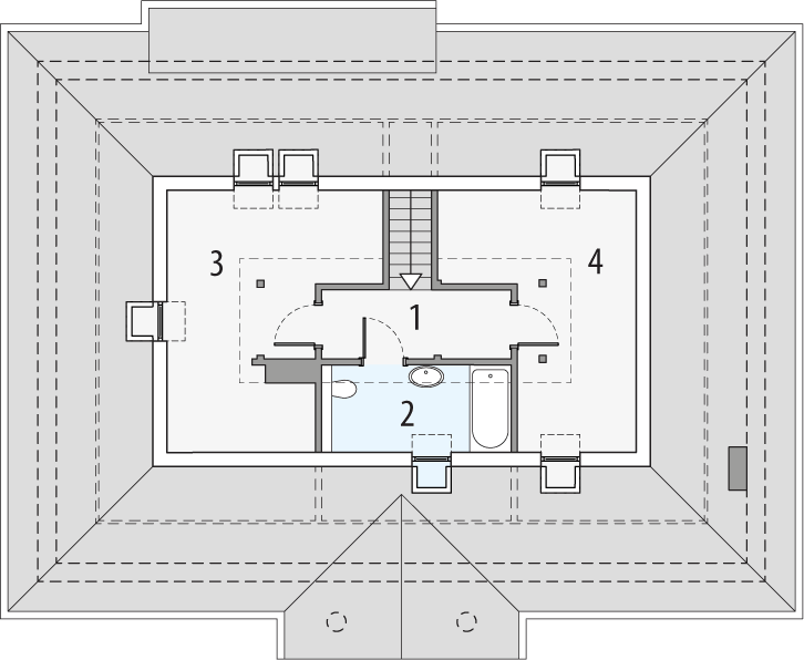 Poddasze projektu Sielanka 1b0g-p