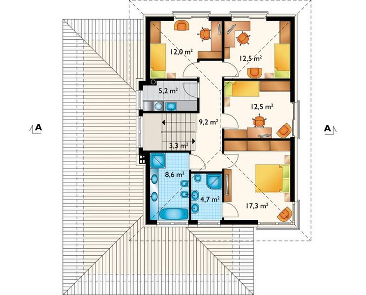 Piętro 1 projektu Piryt (1635)