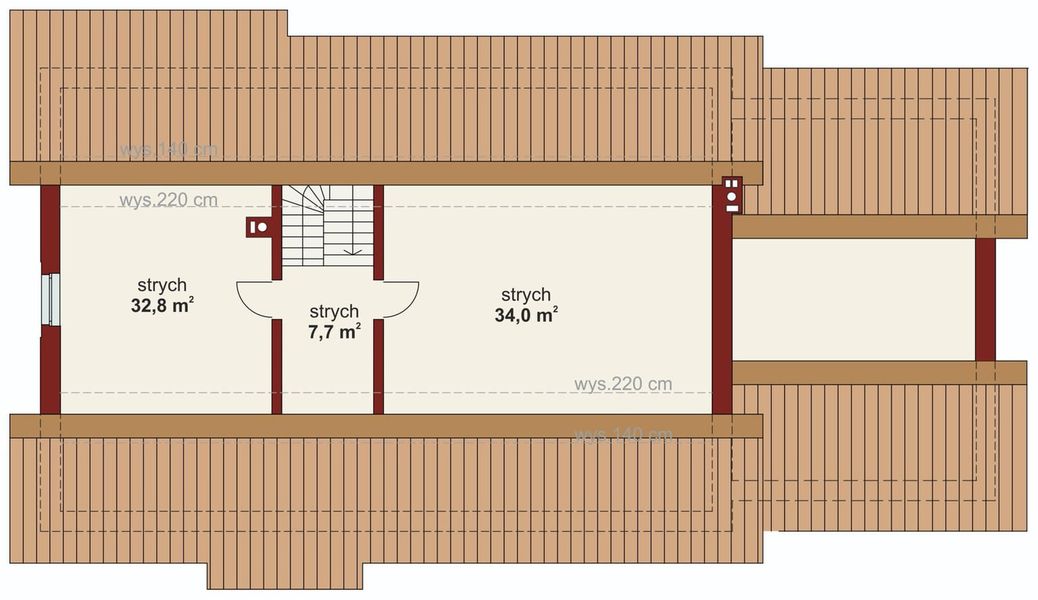 Poddasze projektu Domena 103 B-T