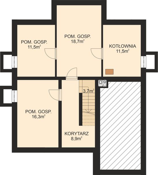 Piwnica projektu APS 098 + P