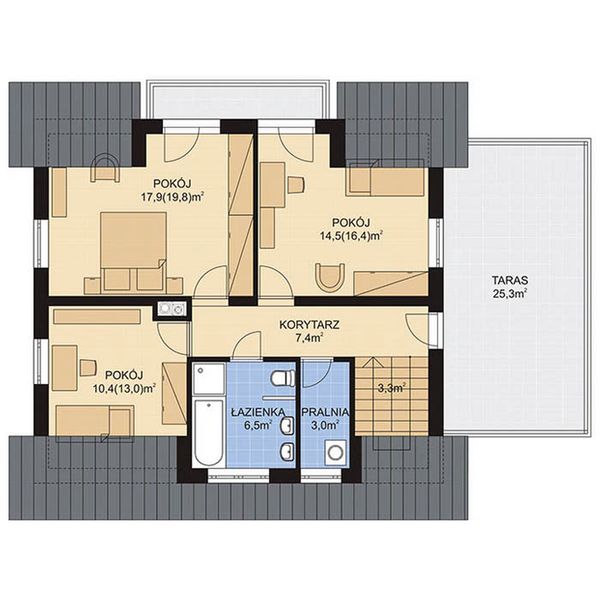 Poddasze projektu APS 225
