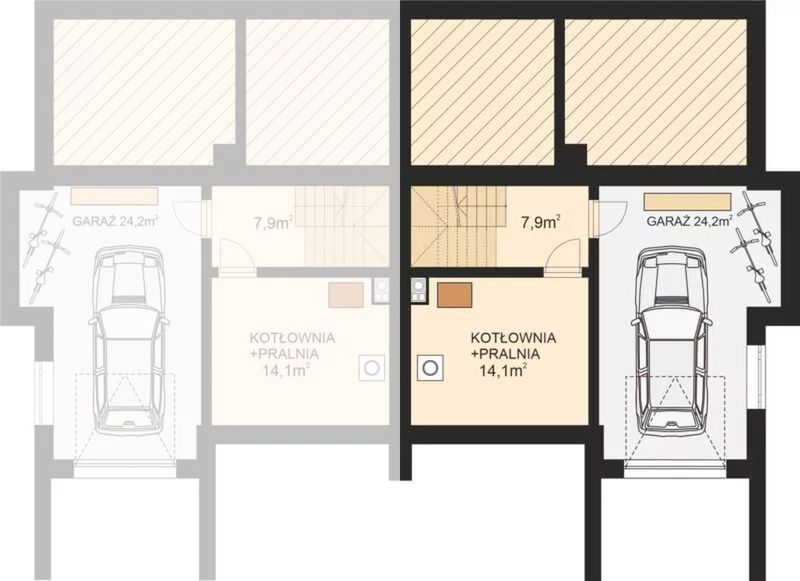 Piwnica projektu APS 279