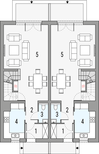 Parter projektu Poezja 1a - dwulokalowy LLL