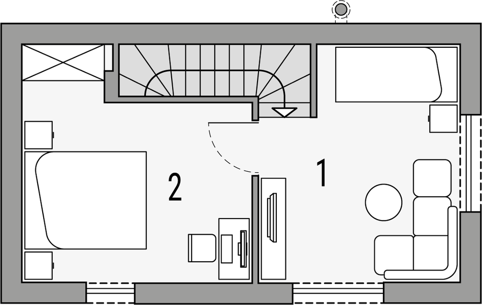 Piętro 1 projektu Mikrus 2