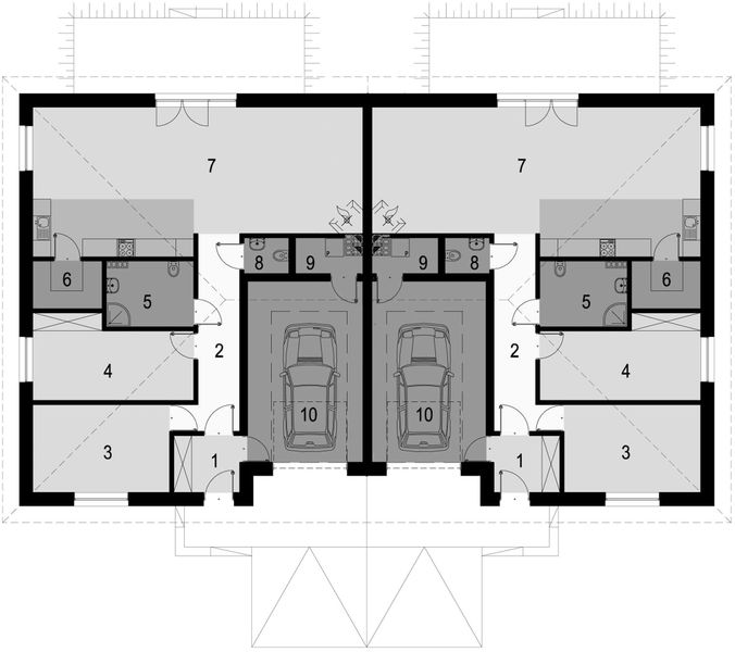 Parter projektu Eco 18 dwulokalowy