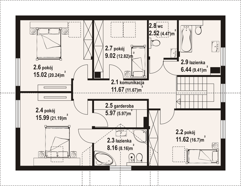Poddasze projektu Bolechowo dws1