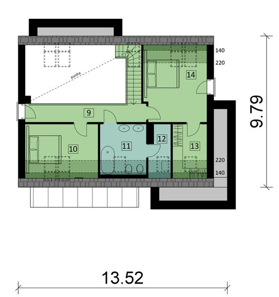 Poddasze projektu KA72