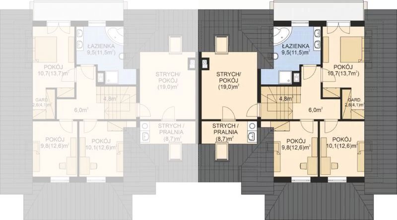 Poddasze projektu APS 237