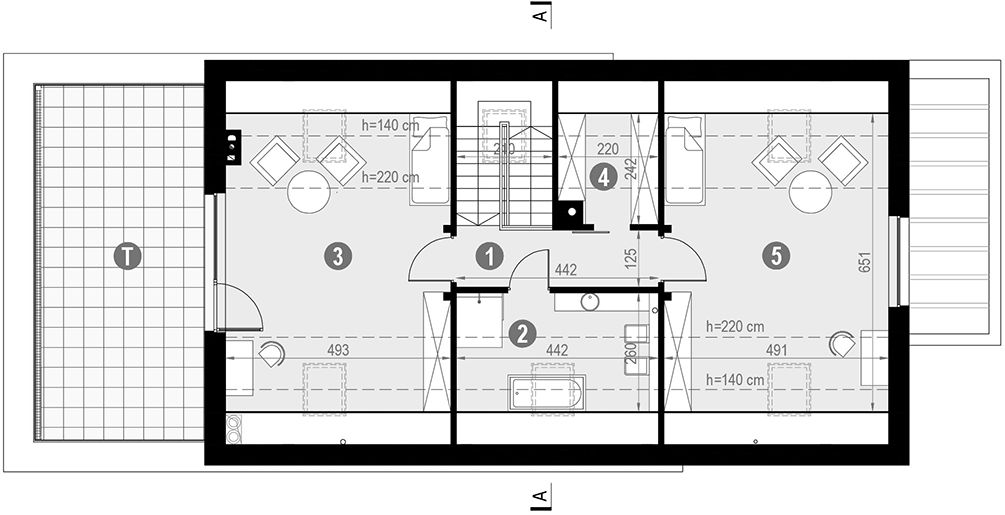 Poddasze projektu HomeKoncept 71