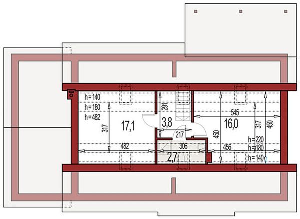 Poddasze projektu Nina Lux C