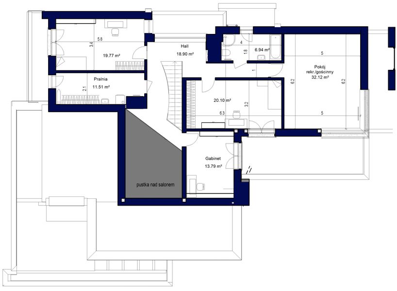 Piętro 1 projektu Domidea 101 2G