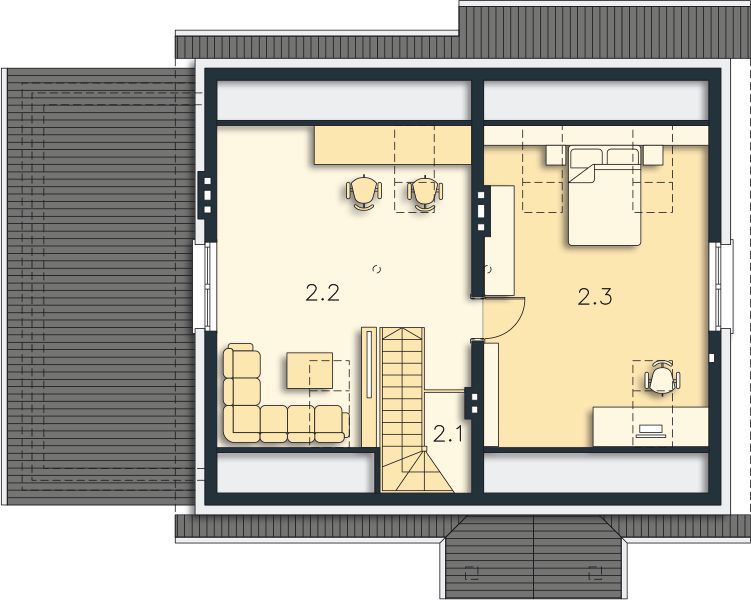 Poddasze projektu Tuluza VII LMB31f