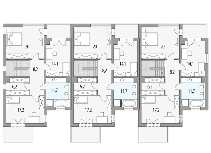 Piętro 1 projektu Nevada szereg