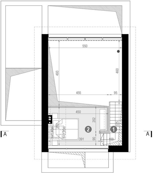 Antresola projektu HomeKoncept 65 A