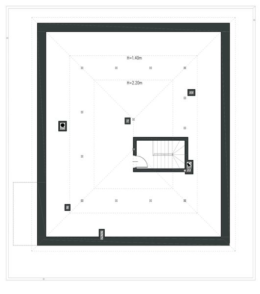Poddasze projektu Harmonijny D56