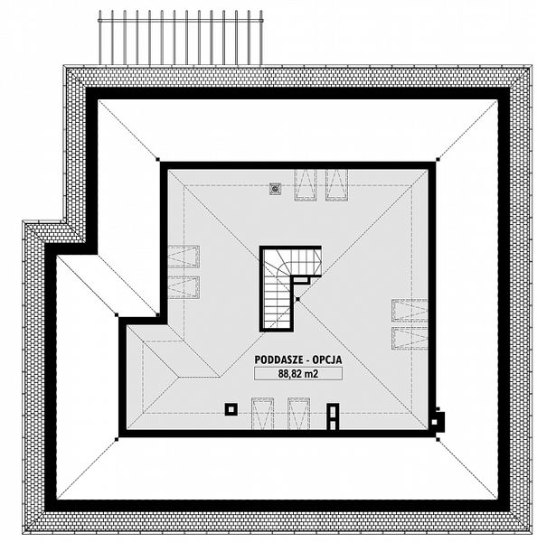 Poddasze projektu E-246