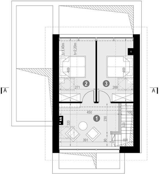 Poddasze projektu HomeKoncept 65