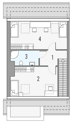 Poddasze projektu Paweł i gaweł 1a