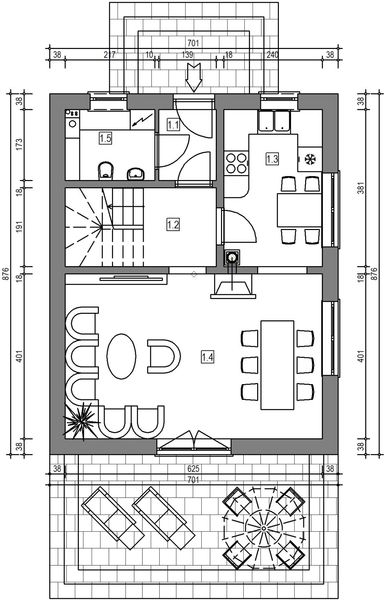 Parter projektu Domek Mały ET (004 ET)
