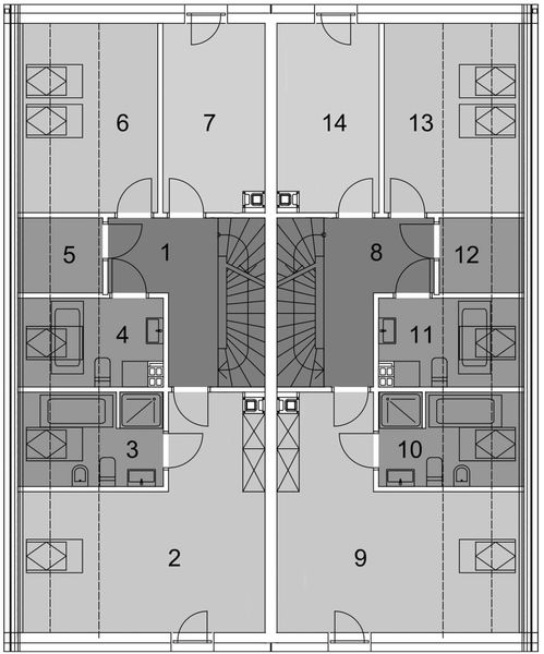 Poddasze projektu Eco 29 dwulokalowy