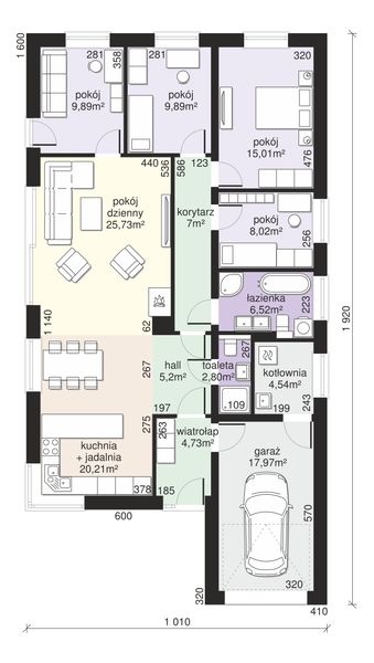 Parter projektu Dom przy Pastelowej 19