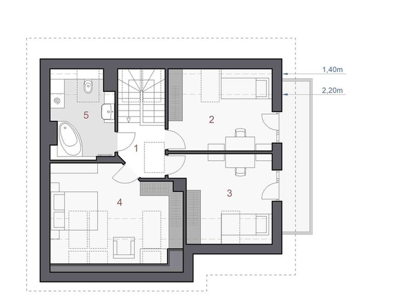 Poddasze projektu N21-G1