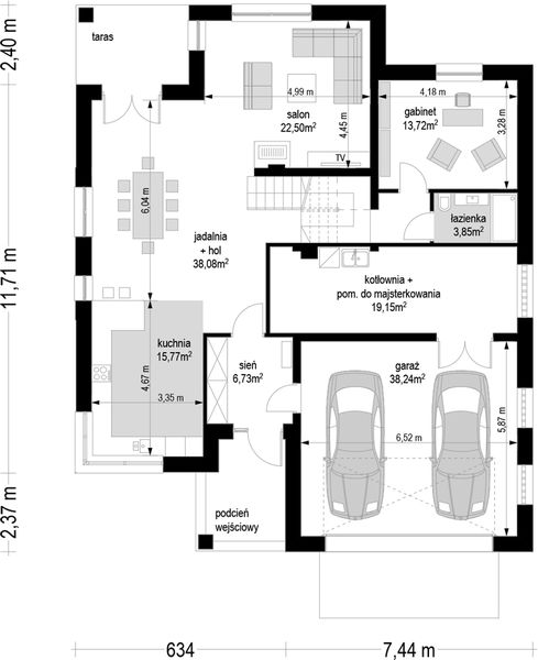 Parter projektu Szmaragd 5 wariant C
