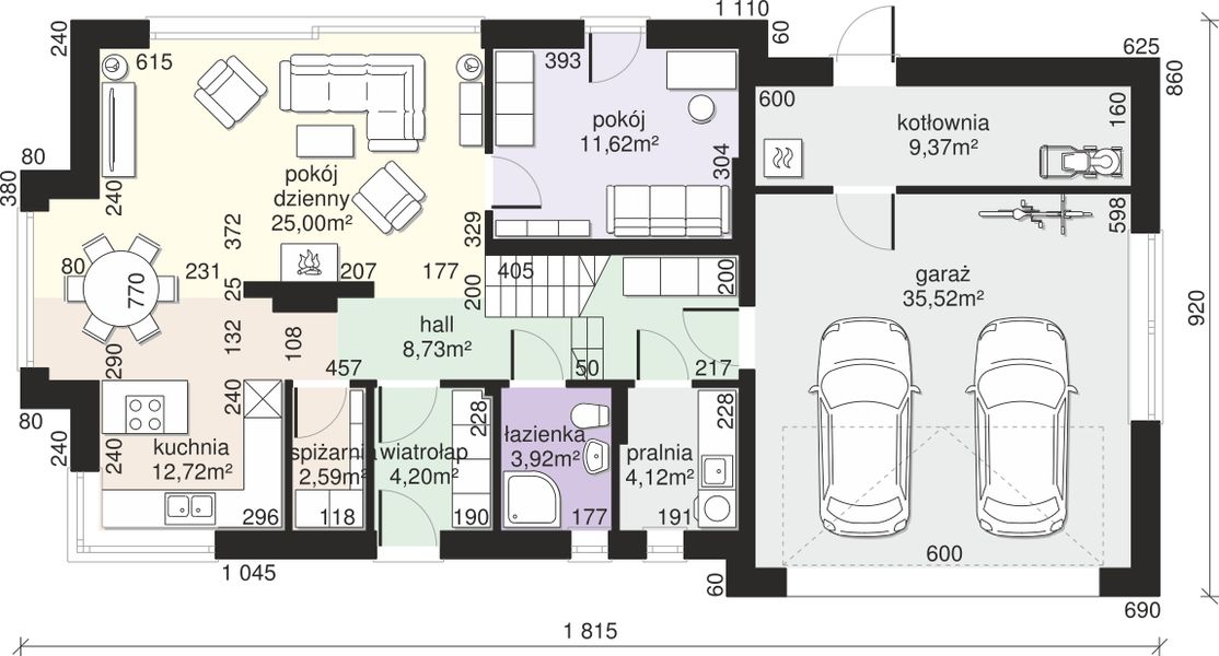 Parter projektu Dom przy Modrzewiowej 17