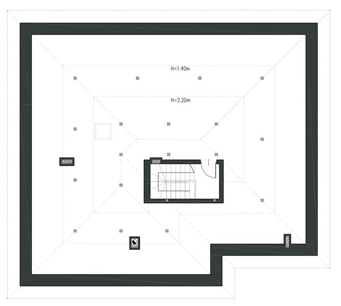Poddasze projektu Przystępny D61
