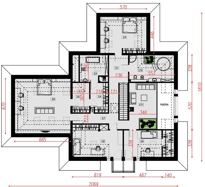 Poddasze projektu Datanello 6
