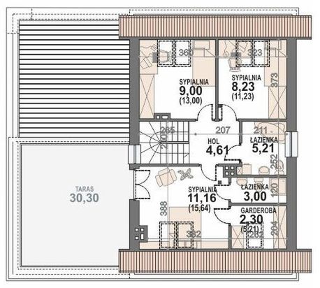 Poddasze projektu Gusto II 2G