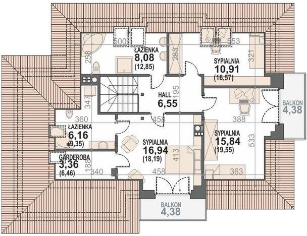 Poddasze projektu Alicja N 2G