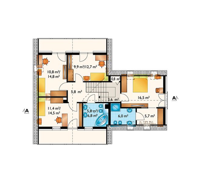 Poddasze projektu Zyga (1665)