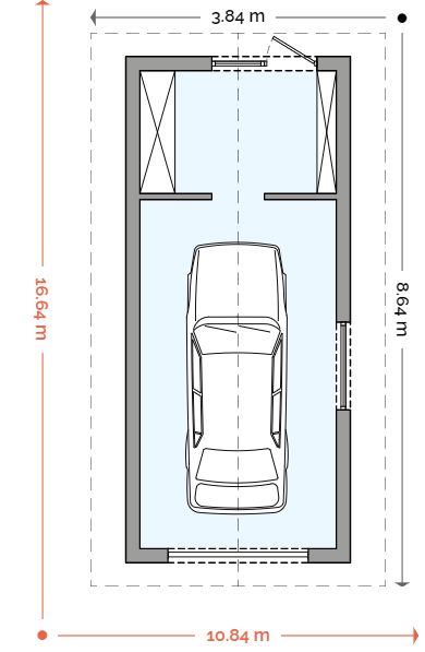 Parter projektu Garaż g1a plus