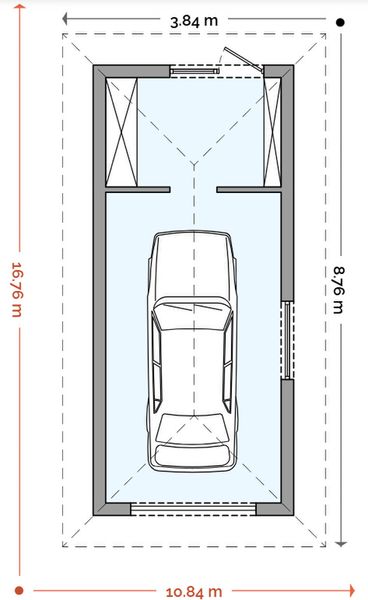 Parter projektu Garaż g1b plus
