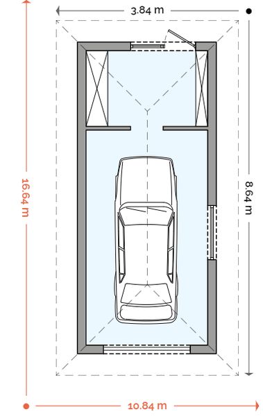 Parter projektu Garaż g1b plus