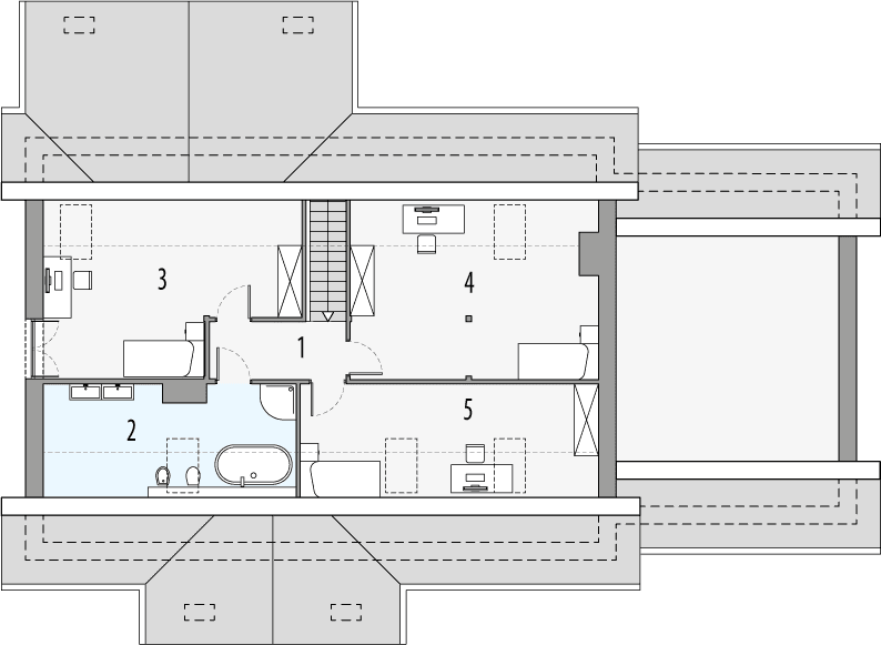 Poddasze projektu Szarlotka D