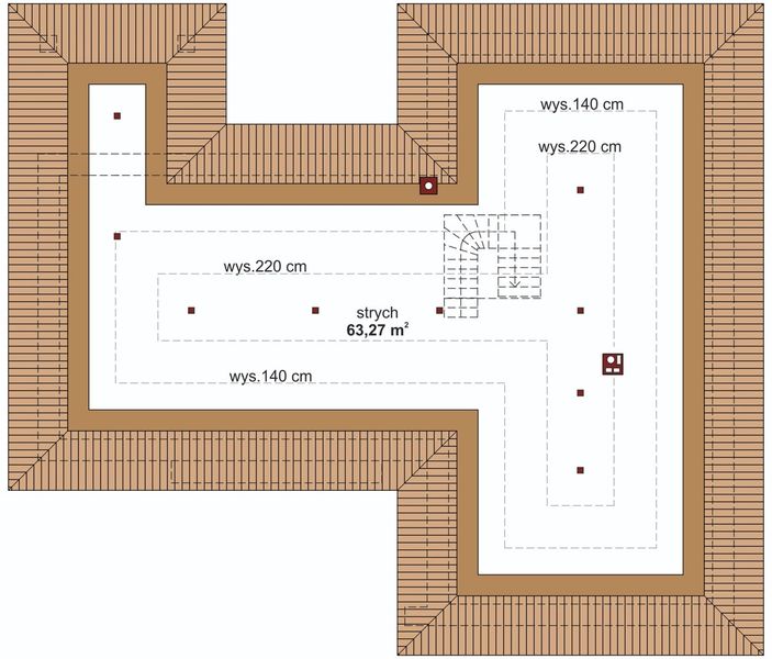 Poddasze projektu Domena 109 B1