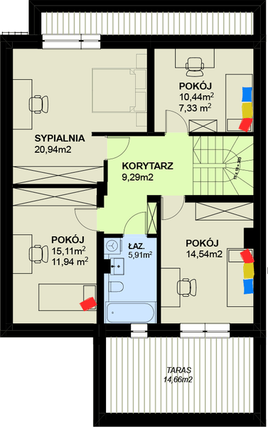 Poddasze projektu TK90S