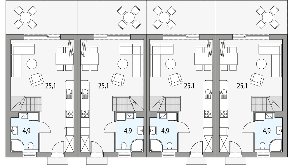 Parter projektu Morski 2 - szereg l+sl+s+ll